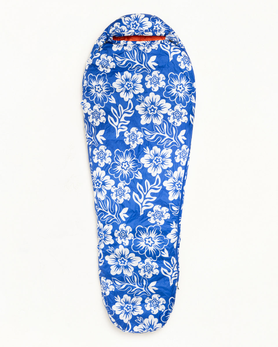 Bishop Pass 30f Sleeping Bag Unisex Regular In Wild Water Floral