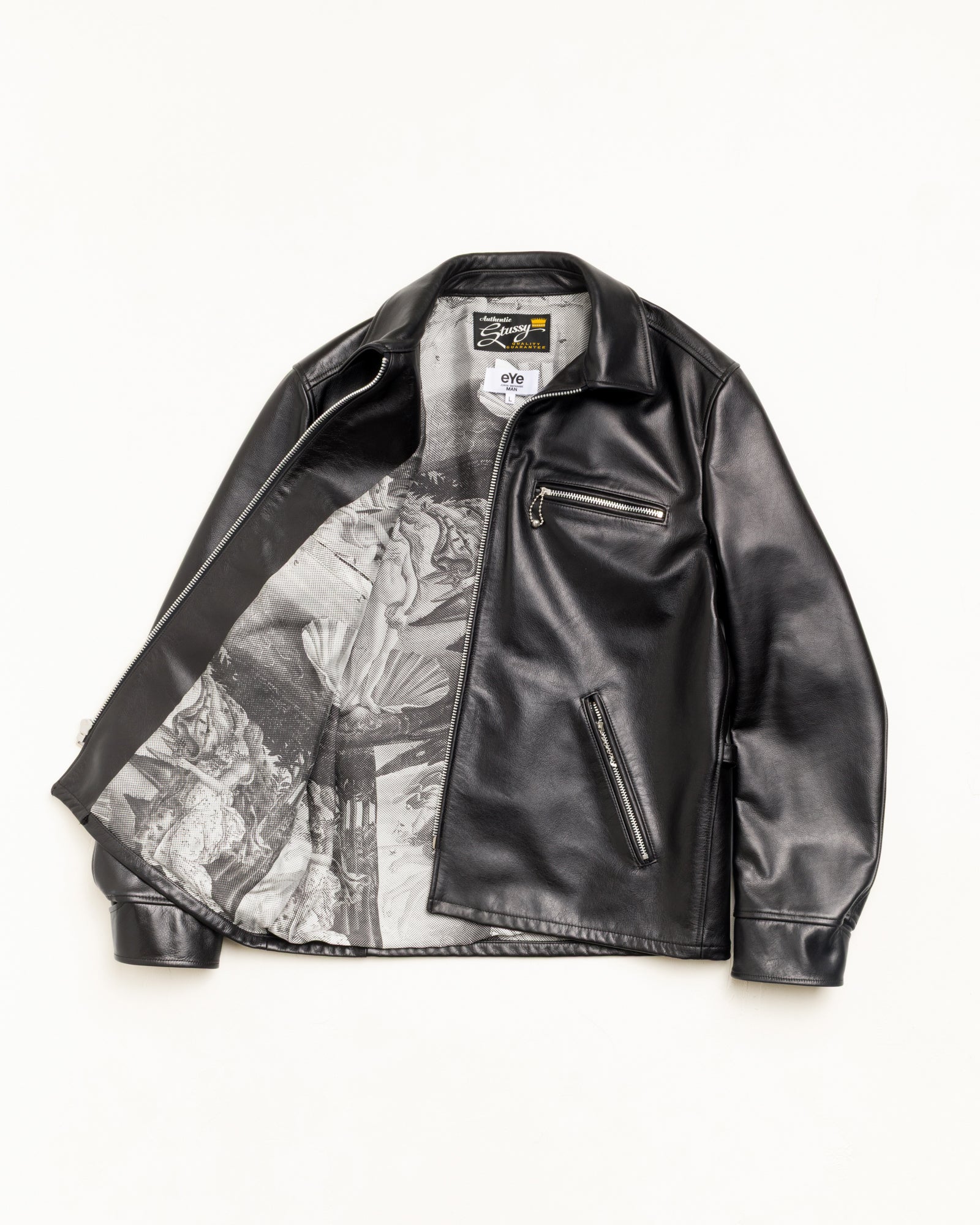 Junya Leather Jacket – Black | Outerwear | Stüssy Japan