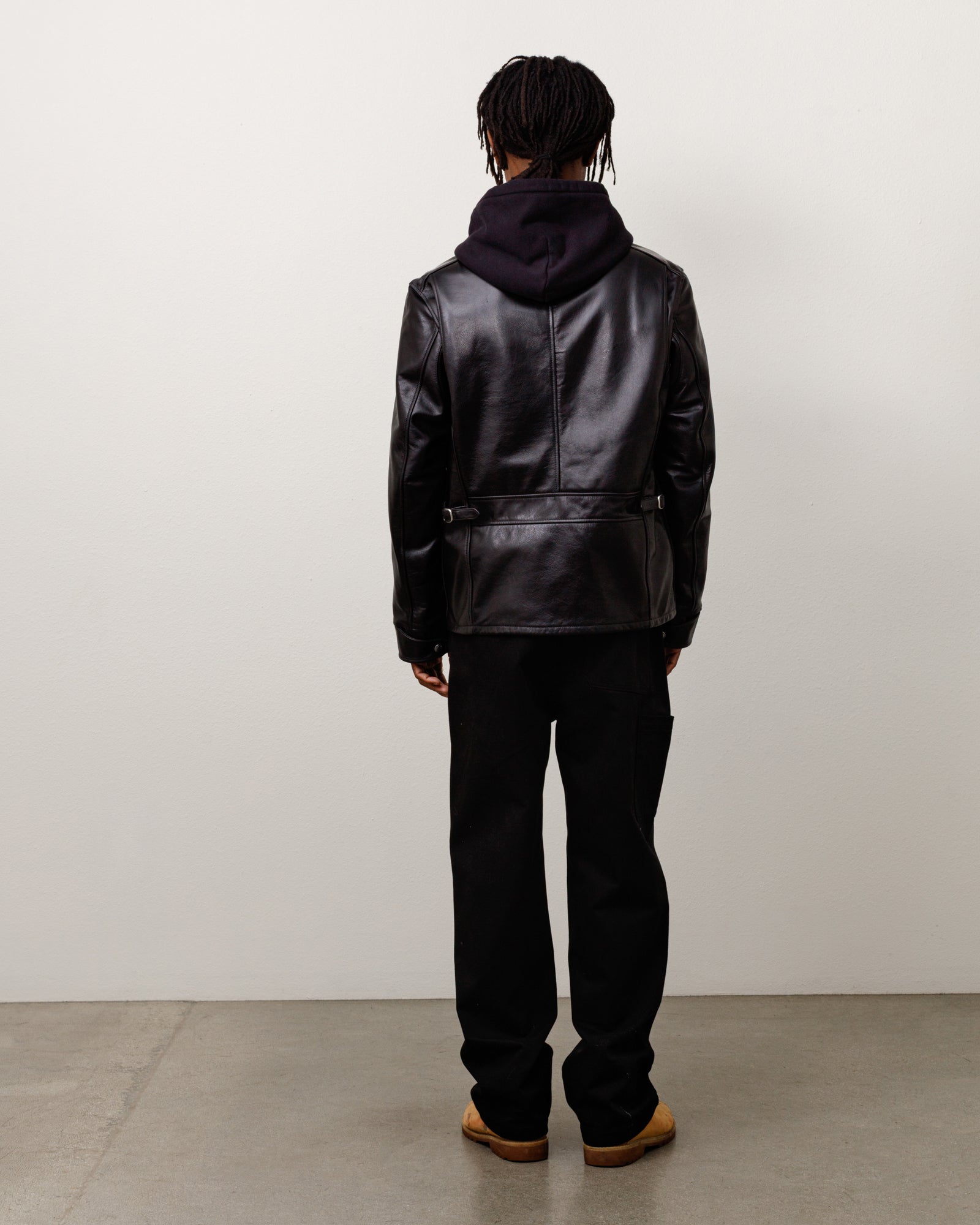 Junya Leather Jacket – Black | Outerwear | Stüssy Japan