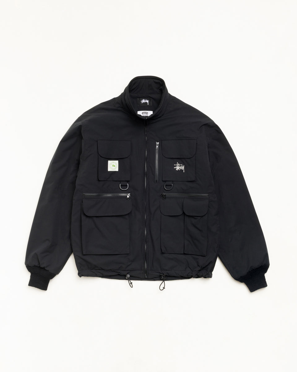 Fisherman Jacket Unisex Long Sleeve In Black