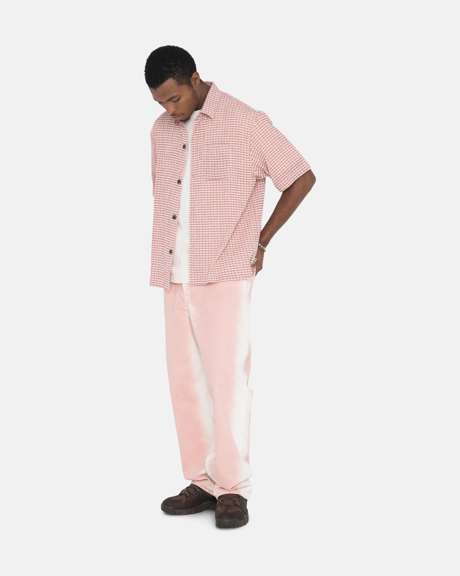 Stussy WRINKLY GINGHAM SS SHIRT | guardline.kz