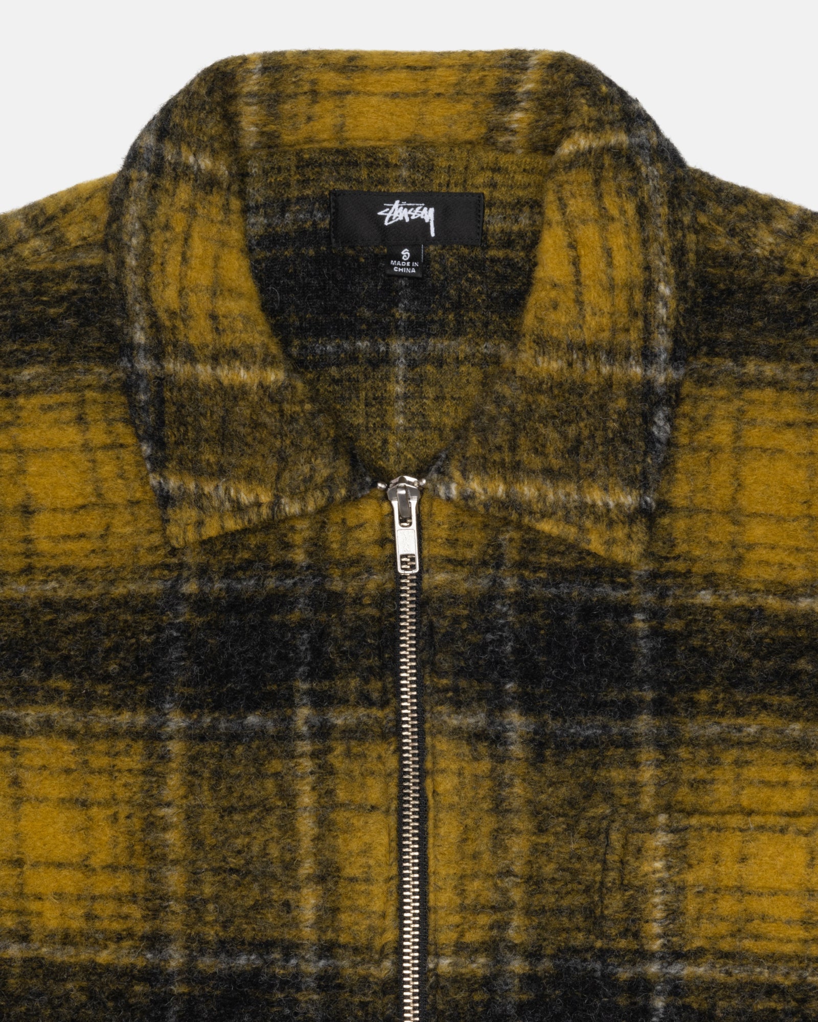 Wool Plaid Zip Shirt - Unisex Tops & Shirts | Stüssy – Stüssy Japan