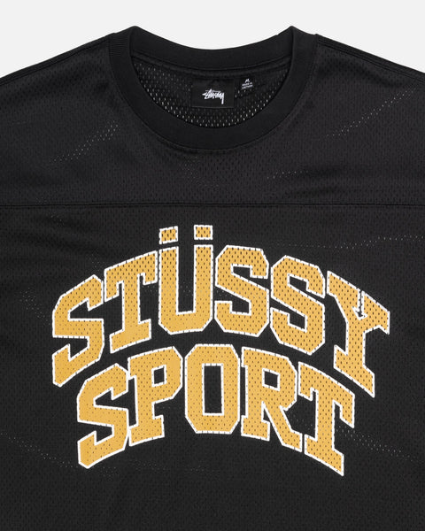 Stüssy Sport Mesh Football Jersey Black Tops
