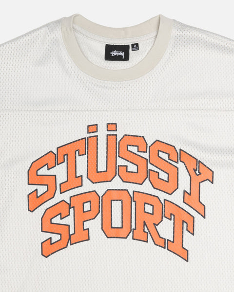 Stüssy Sport Mesh Football Jersey Natural Tops