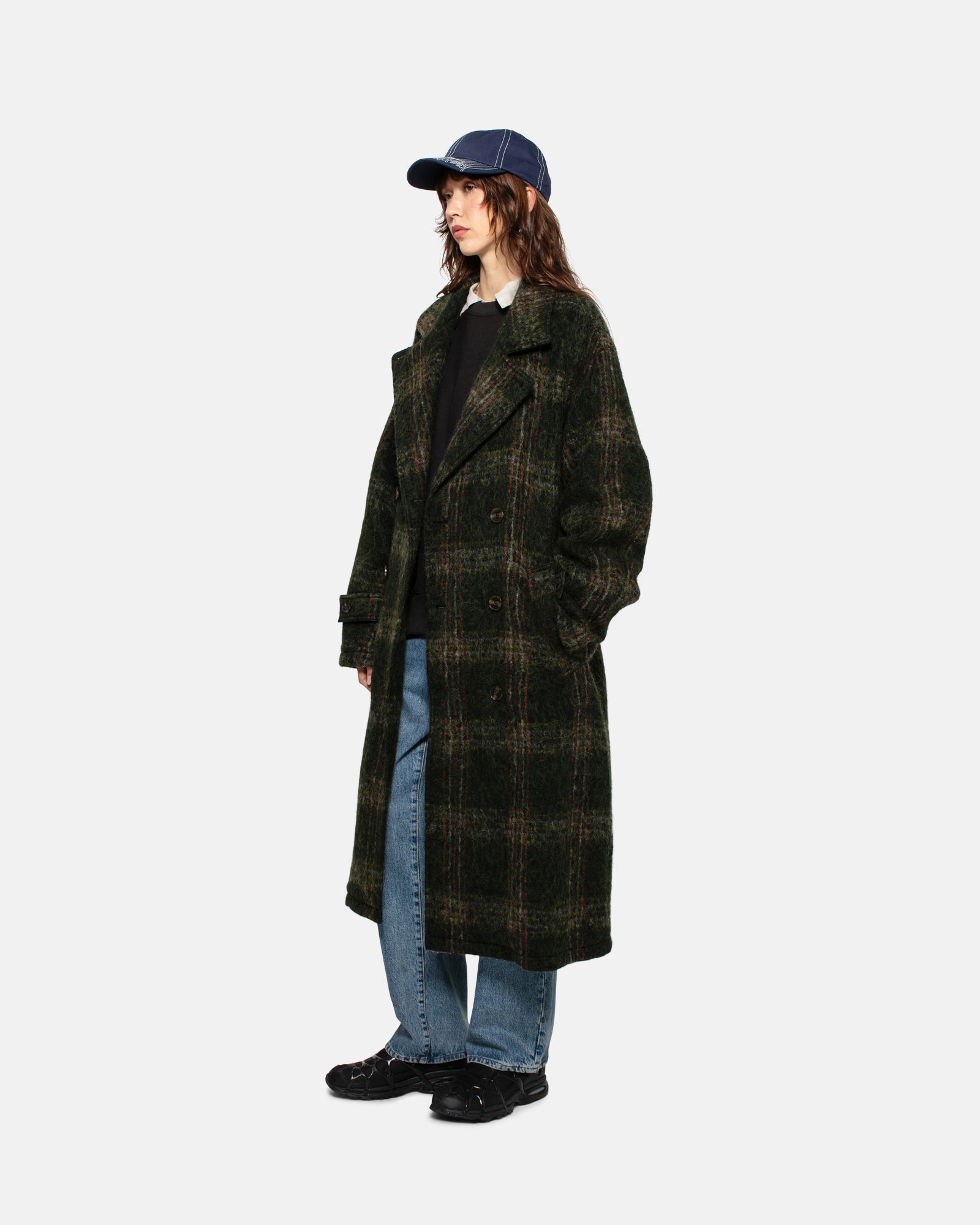 stussy モヘア トレンチコート - アウター