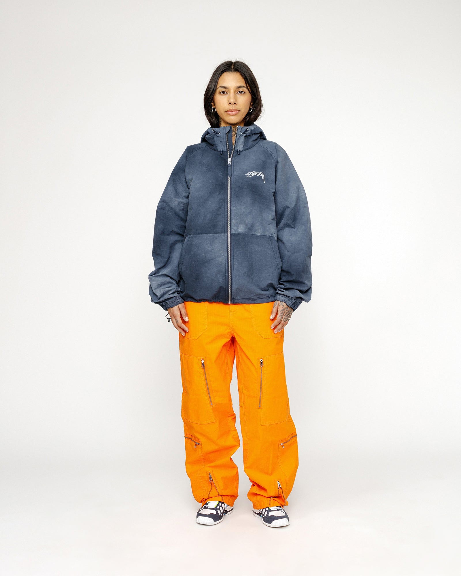 Stüssy Beach Shell Wave Dye Navy Outerwear