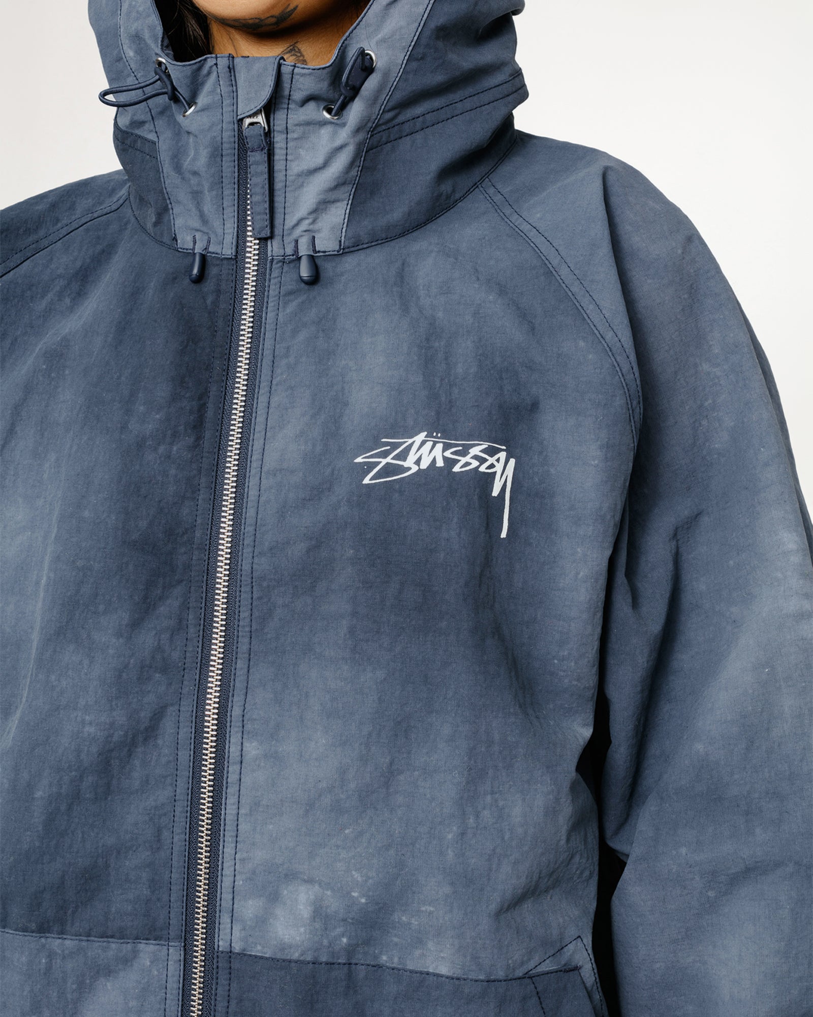 Stüssy Beach Shell Wave Dye Navy Outerwear