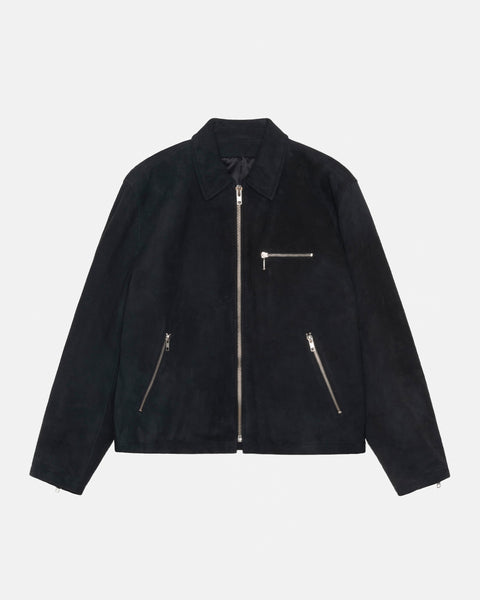 Stüssy Bing Jacket Suede Black Outerwear