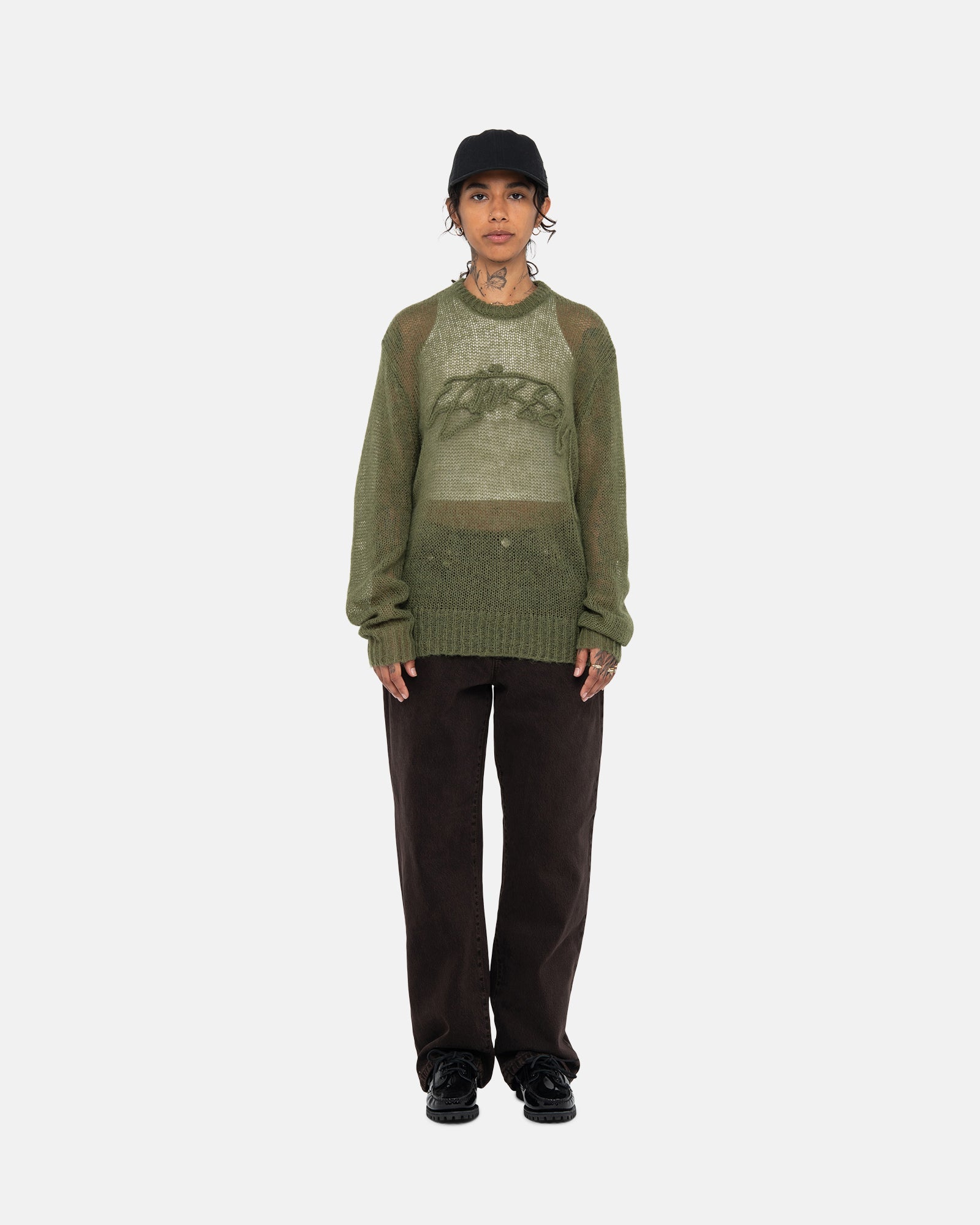 STUSSY LOOSE KNIT LOGO SWEATER abitur.gnesin-academy.ru