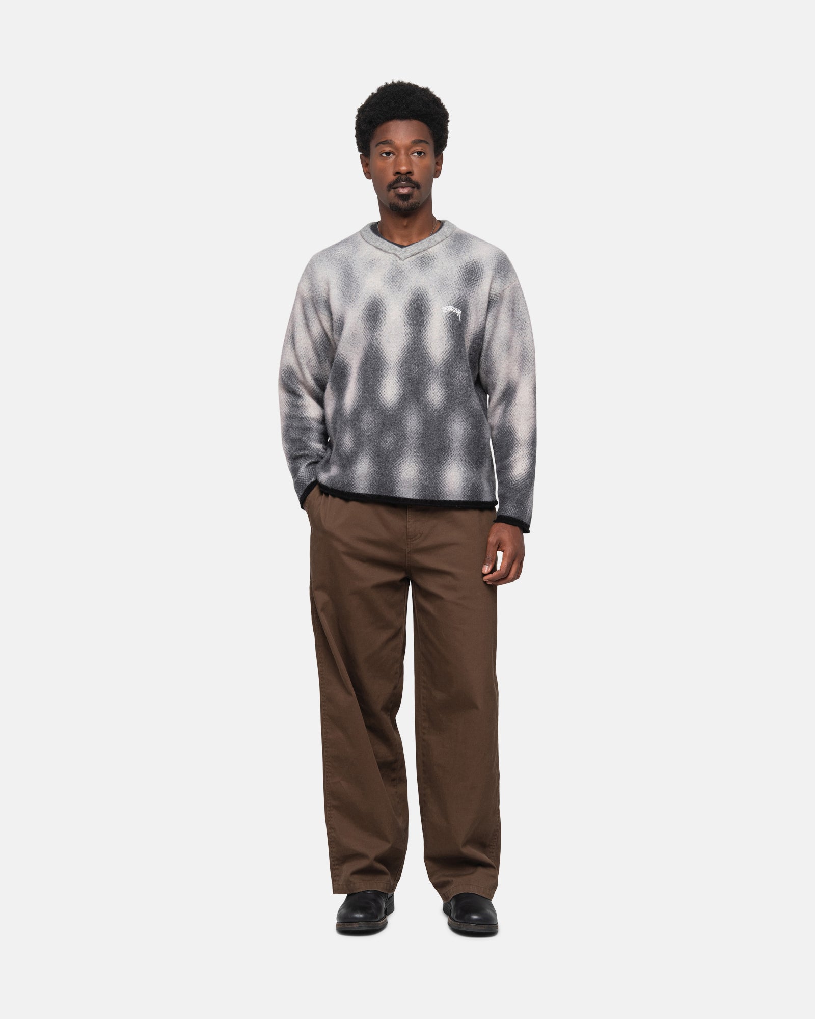 STUSSY AW23 GRADIENT DOT BRUSHED SWEATER