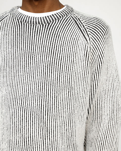 Stüssy Contrast Rib Sweater White Knits