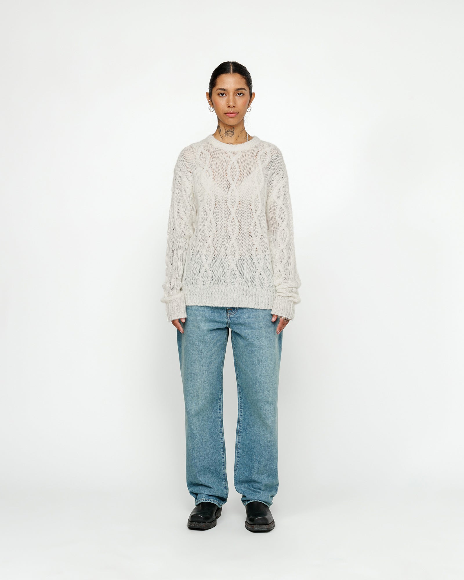 CABLE LOOSE KNIT SWEATER