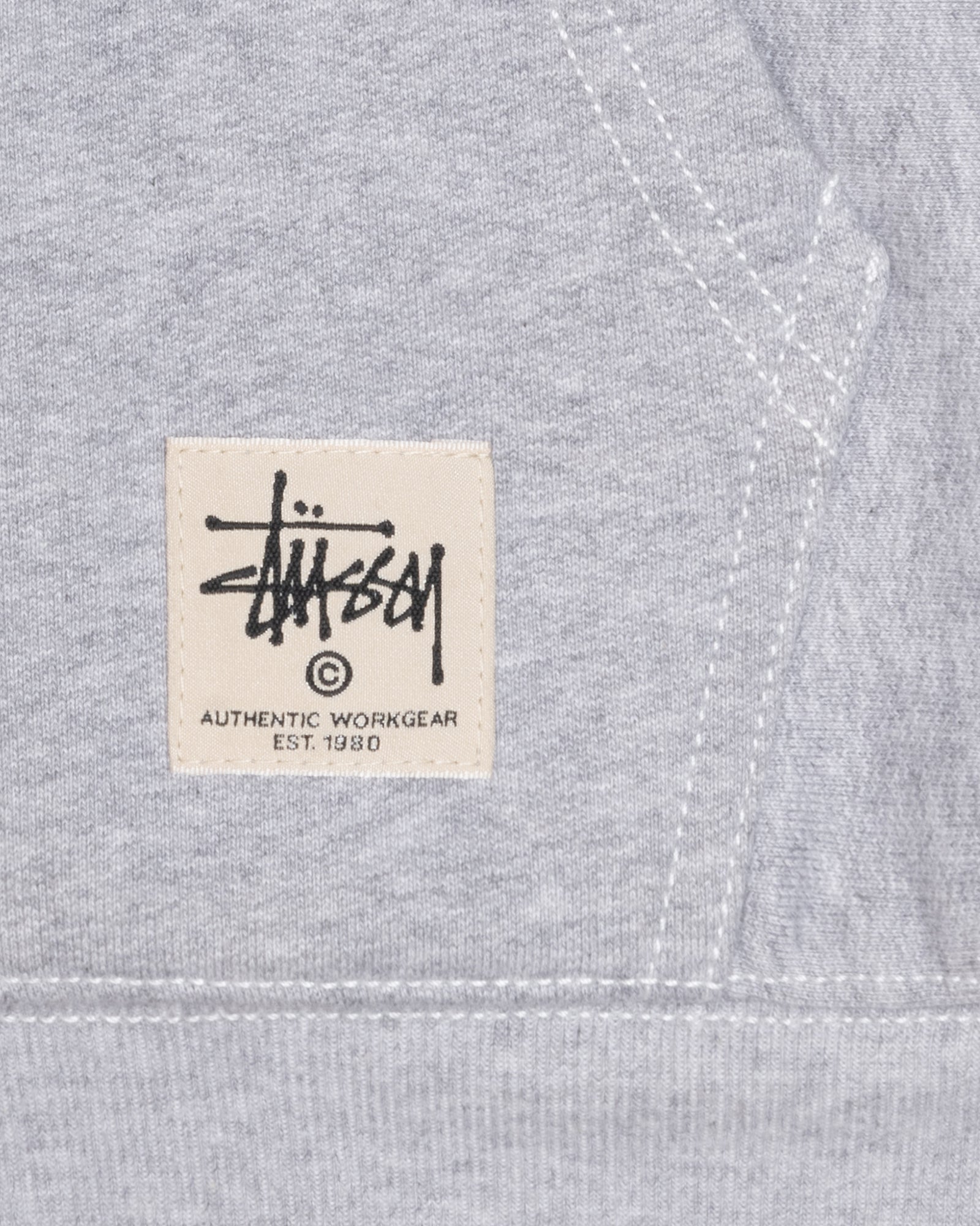 定価27500円stussy double face label zip hoodie