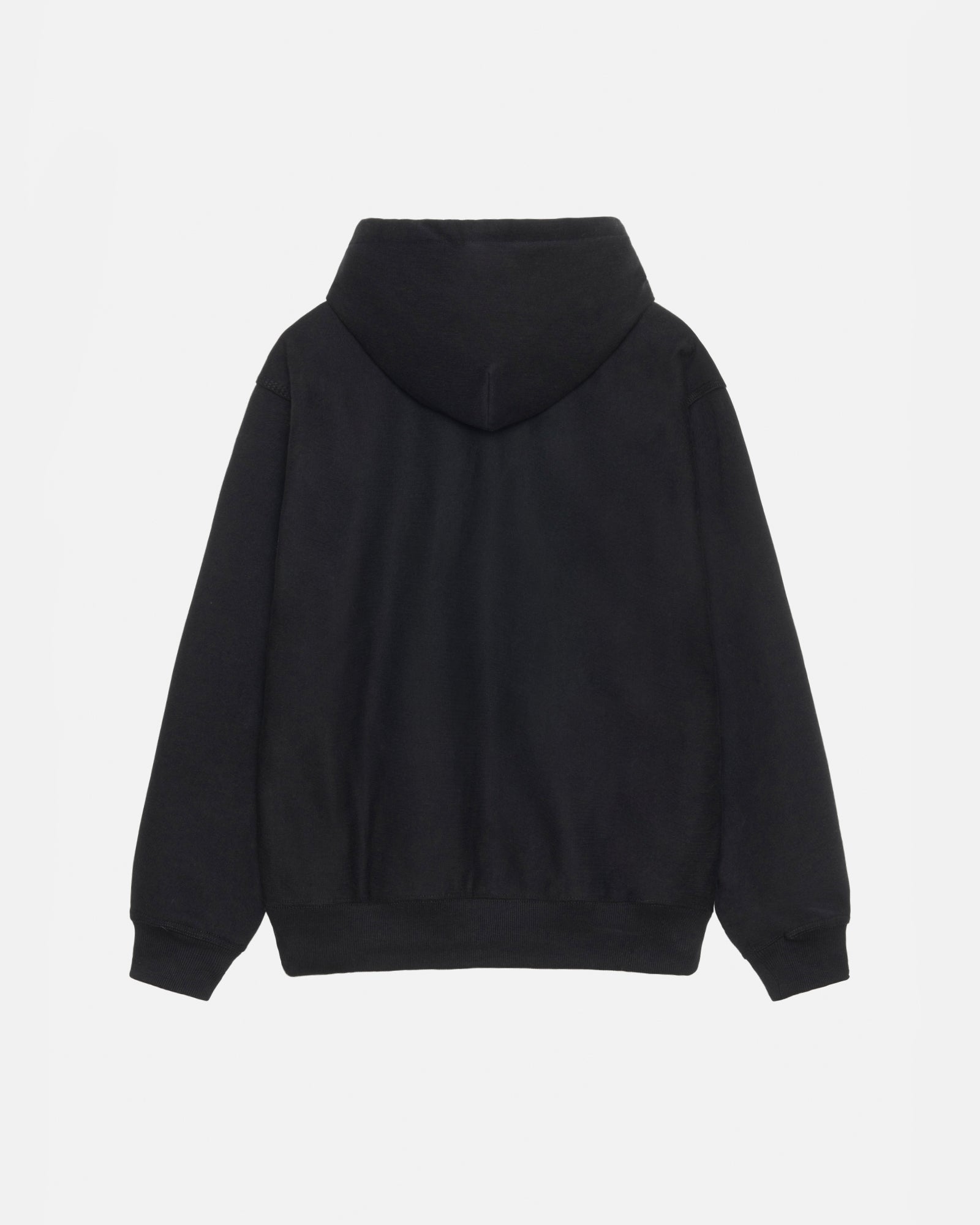 Stock Logo Applique Hoodie in black – Stüssy Japan