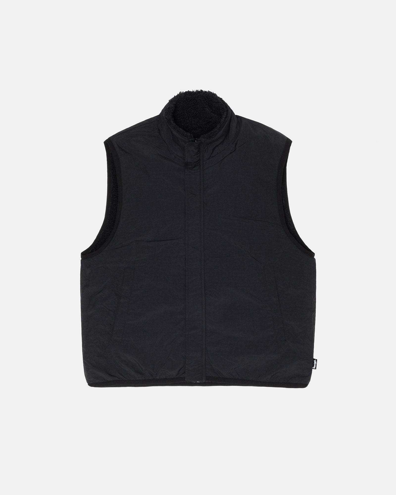 Sherpa Reversible Vest in black – Stüssy Japan