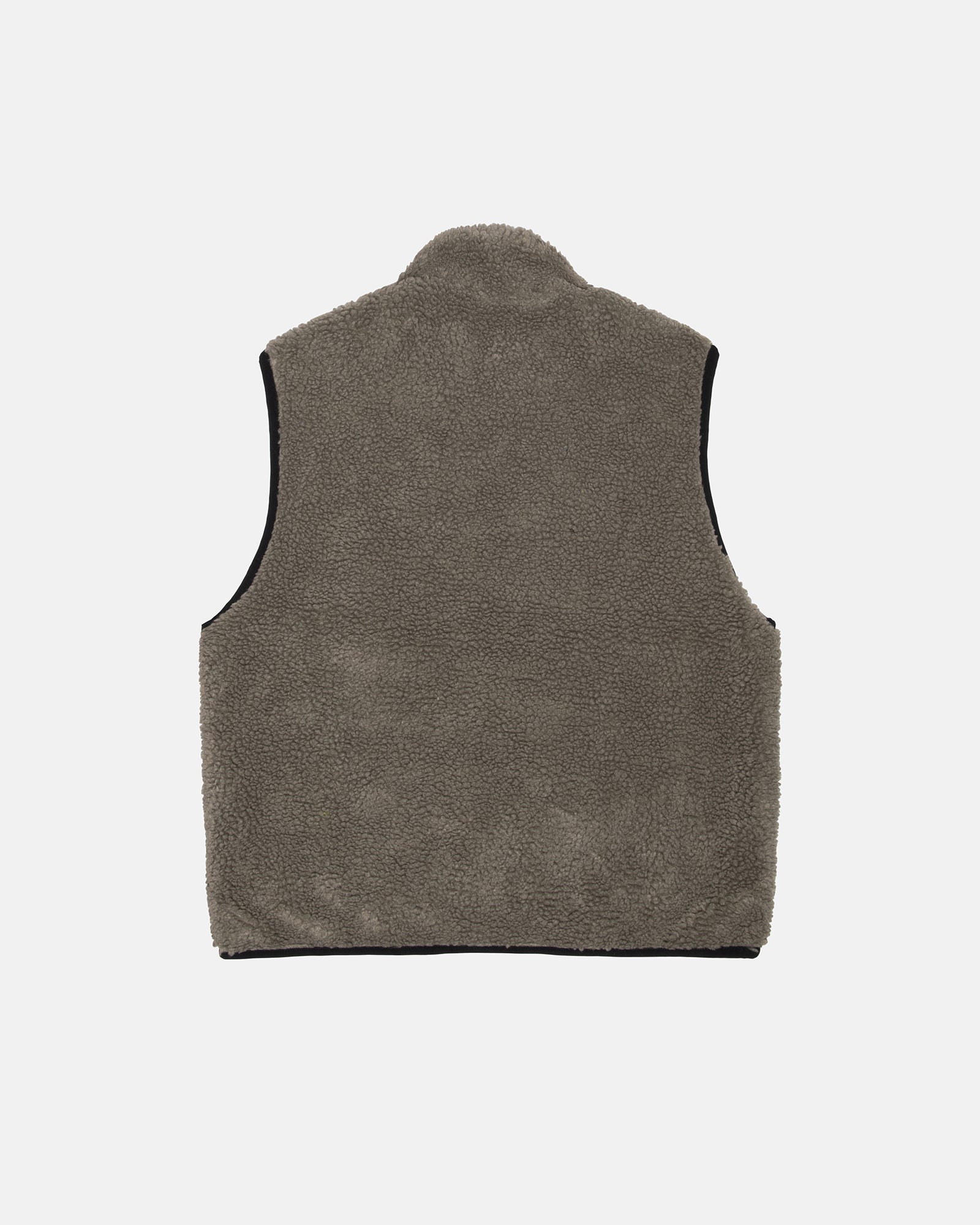 Stüssy Sherpa Reversible Vest Stone Outerwear