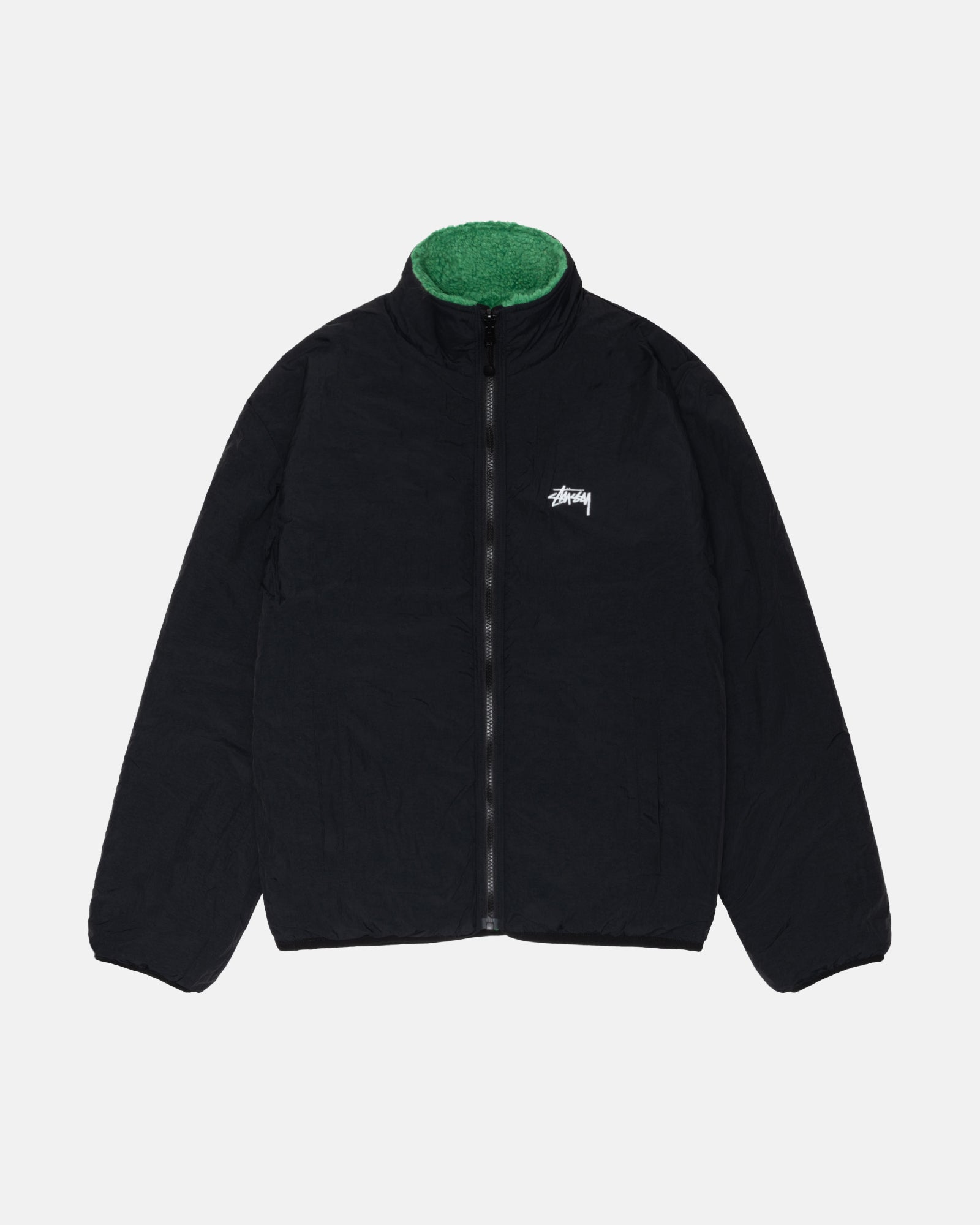 Sherpa Reversible Jacket in green – Stüssy Japan