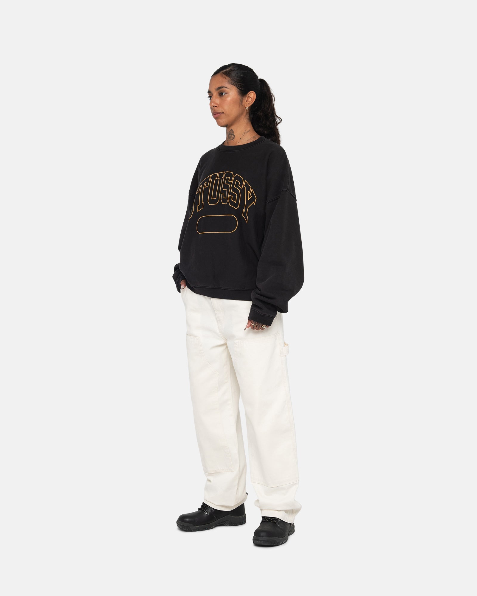 Stussy スエット　varsity oversized crew