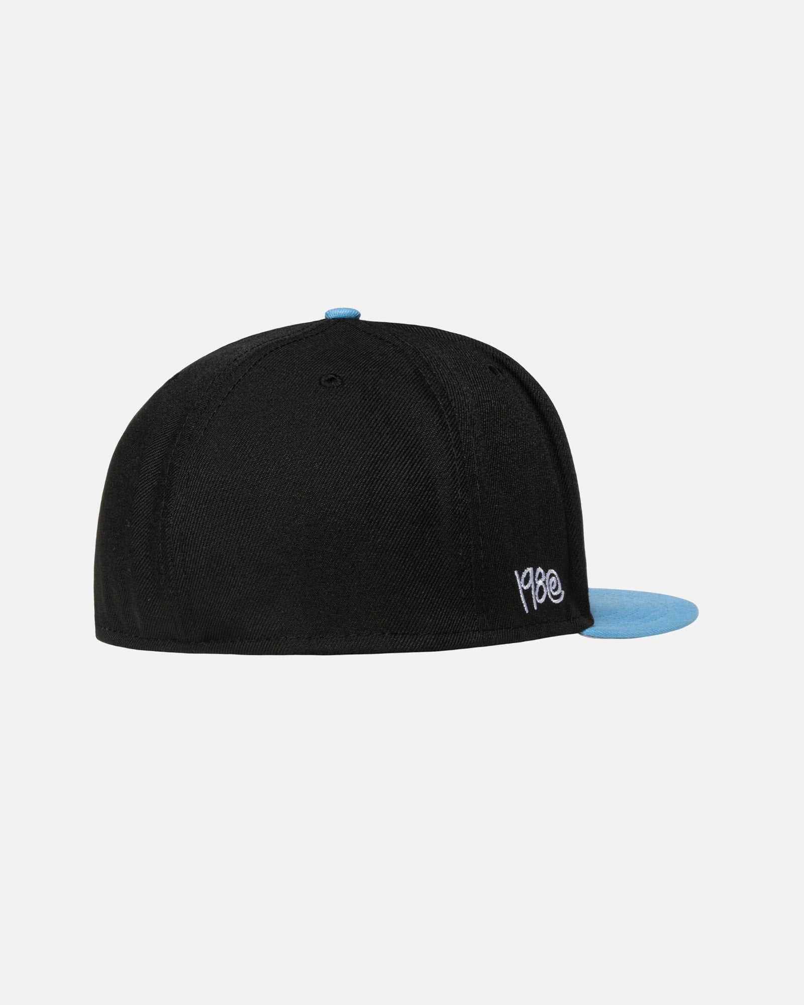 STUSSY CURLY S NEW ERA CAP BLACK5/8 | hartwellspremium.com