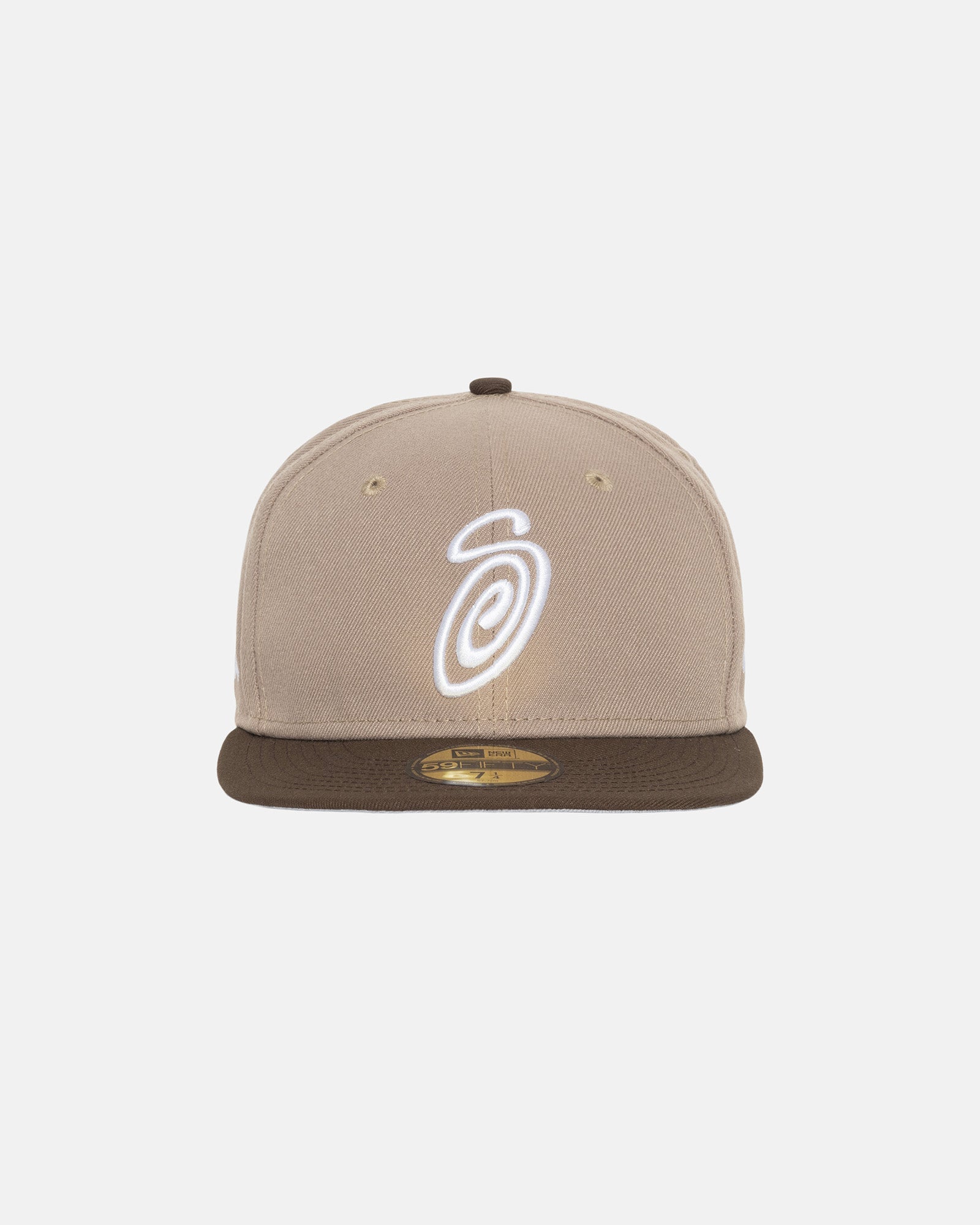 STUSSY CURLY S NEW ERA KHAKI/BRWON 7 5/8 | yoshi-sushi.ca