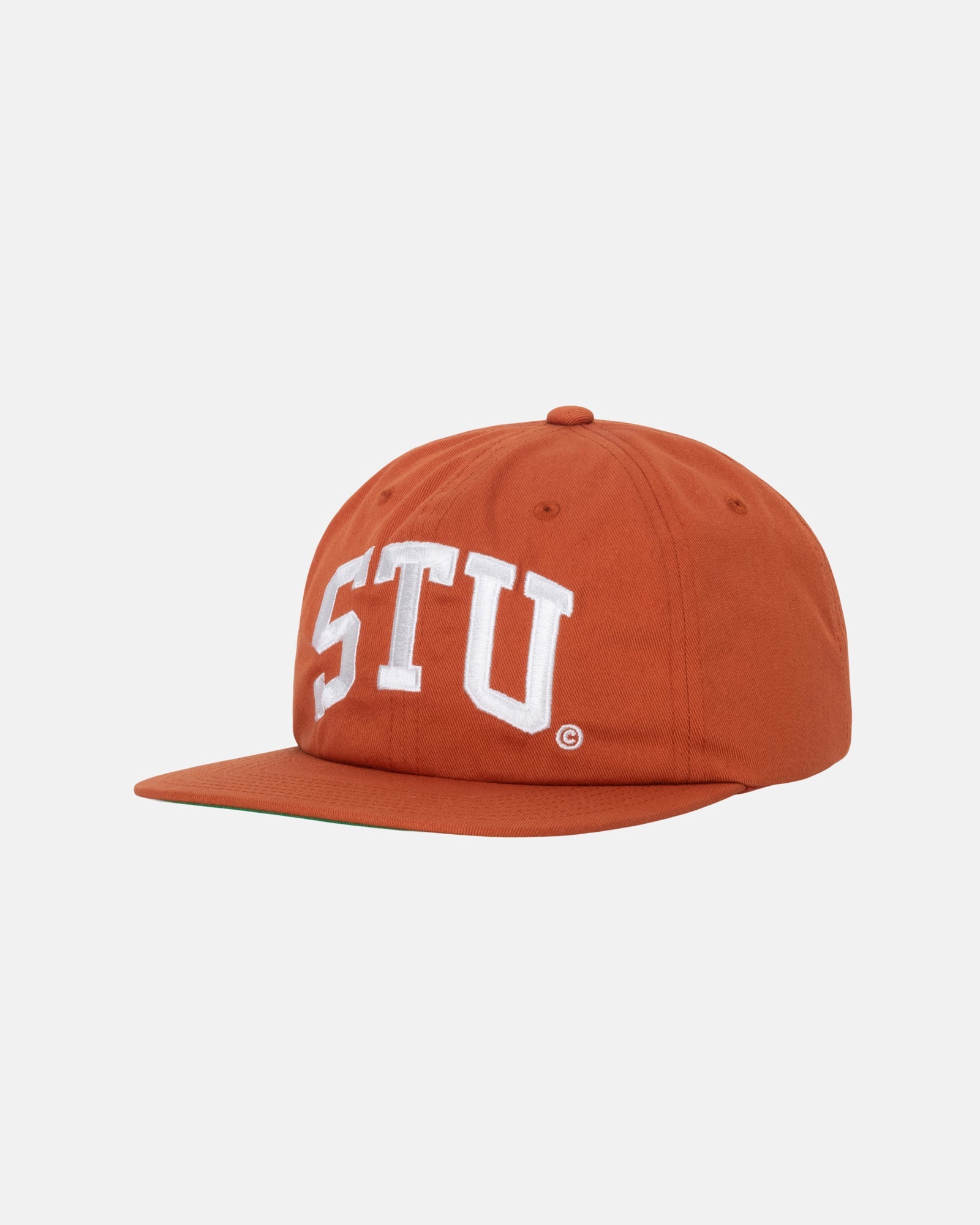 Stüssy Mid-Depth Stu Arch Strapback Dark Orange Headwear