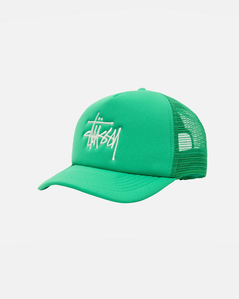 Stüssy Trucker Big Basic Snapback Kelly Green Headwear