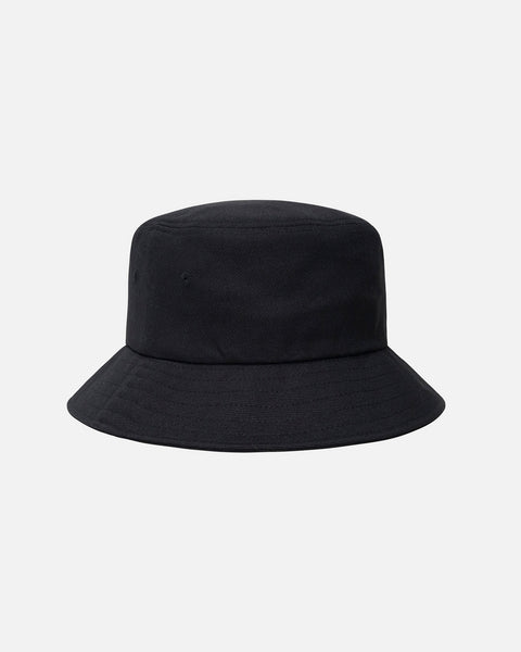 Stüssy Bucket Hat Big Stock Black Headwear