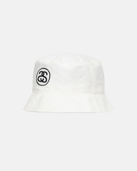 Stüssy Deep Bucket Hat Ss Link White Headwear