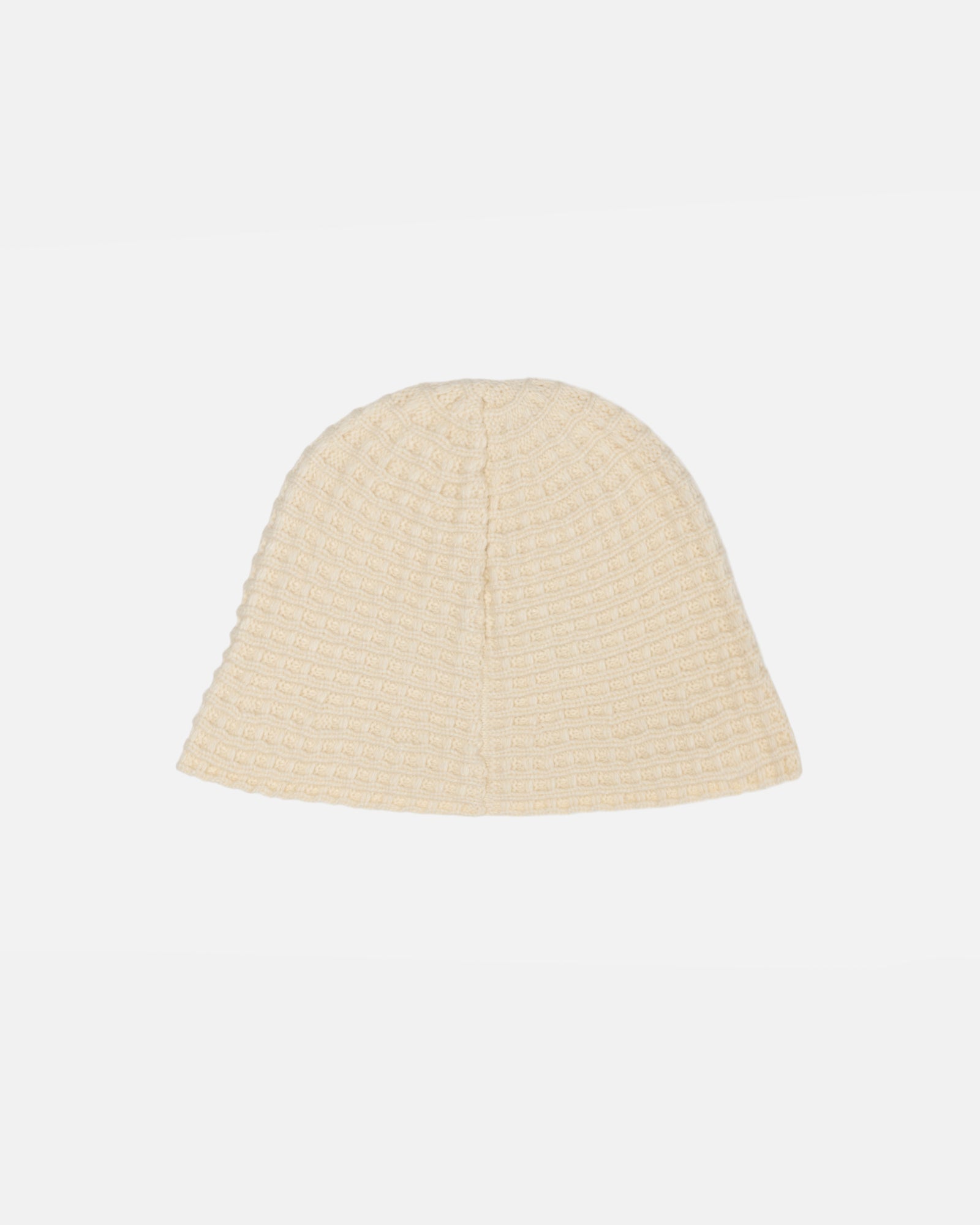 Stüssy Bucket Hat Waffle Knit Bone Headwear