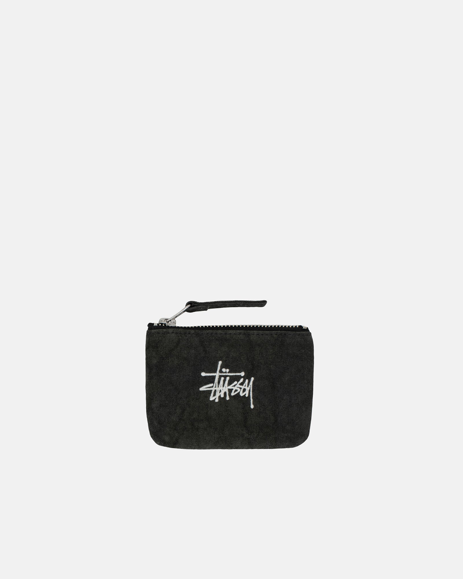 Stüssy Canvas Coin Pouch Washed Black Accessory Accessory