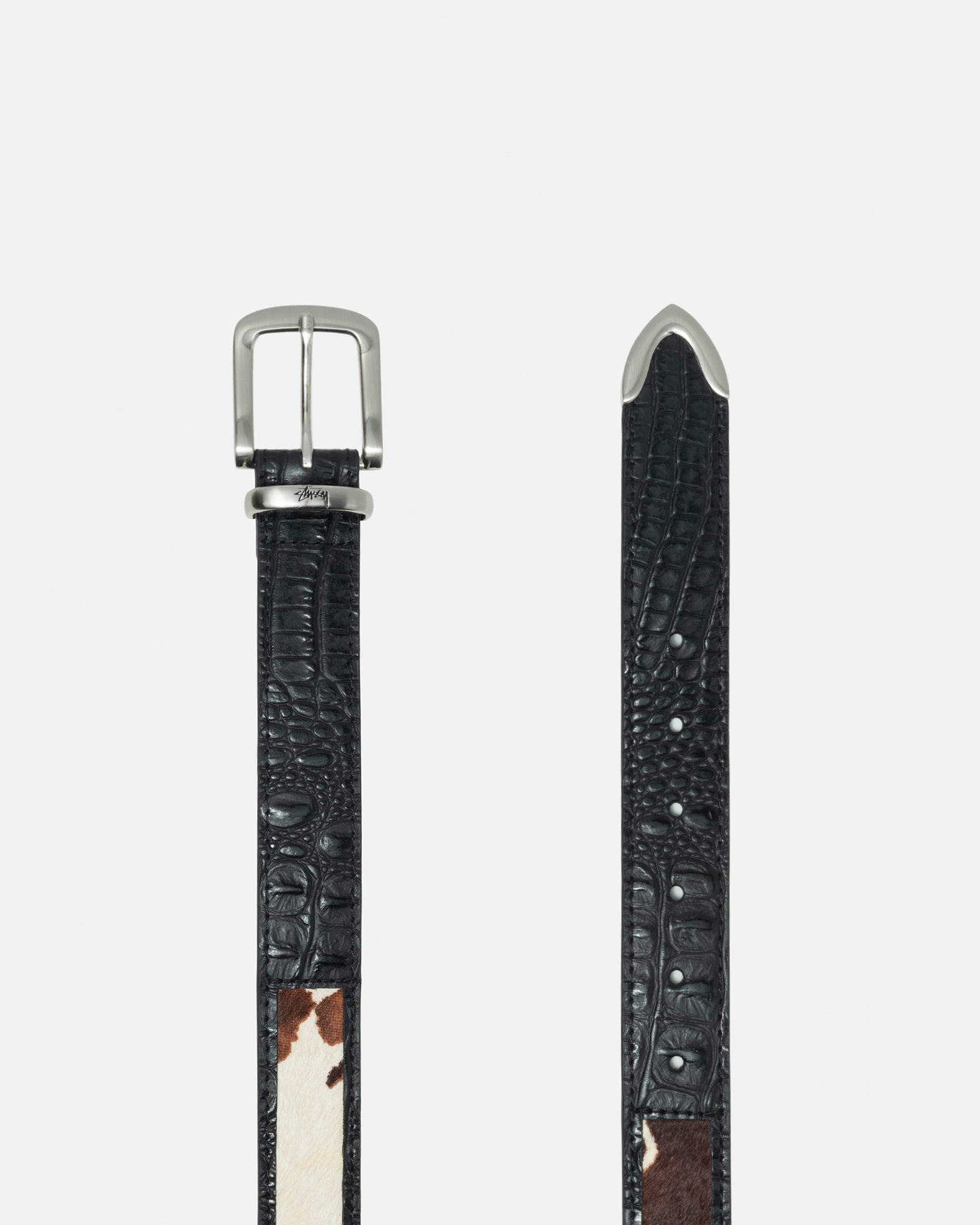 stussy 23ss LEATHER OVERLAY BELT レザーベルト-