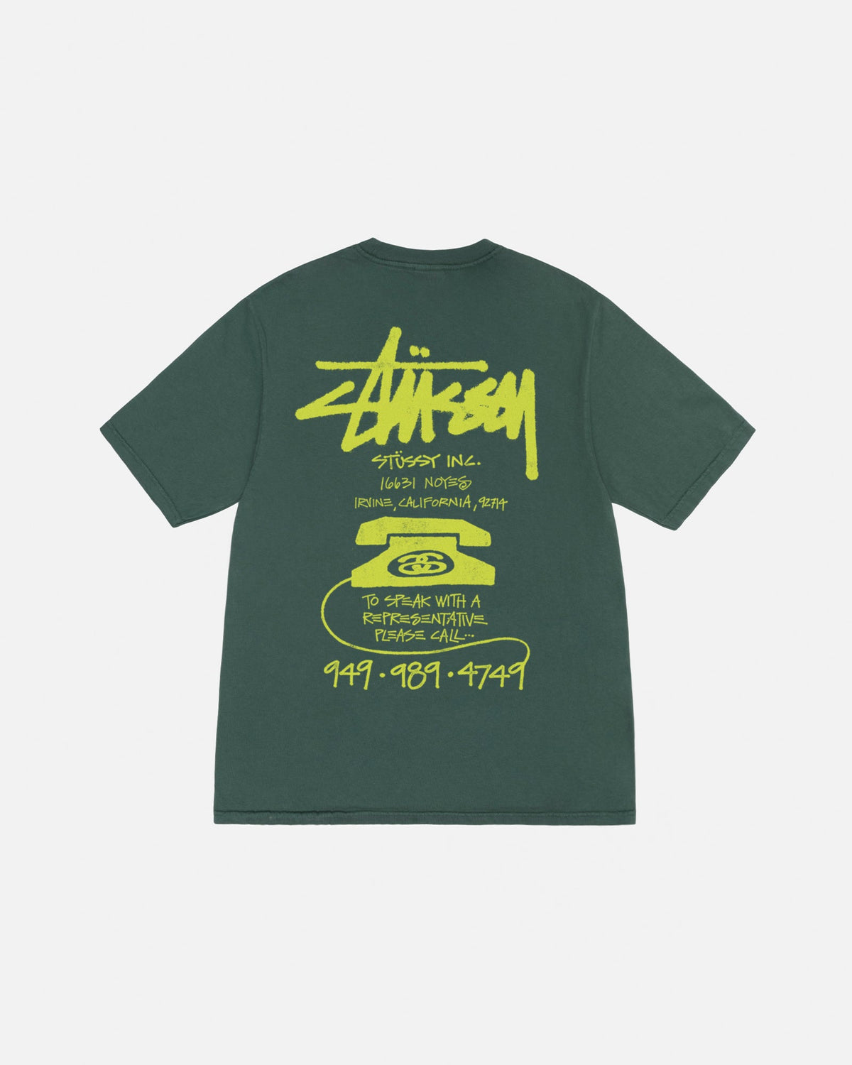 Old Phone Tee Pigment Dyed - Unisex Shortsleeve T-Shirts | Stüssy ...