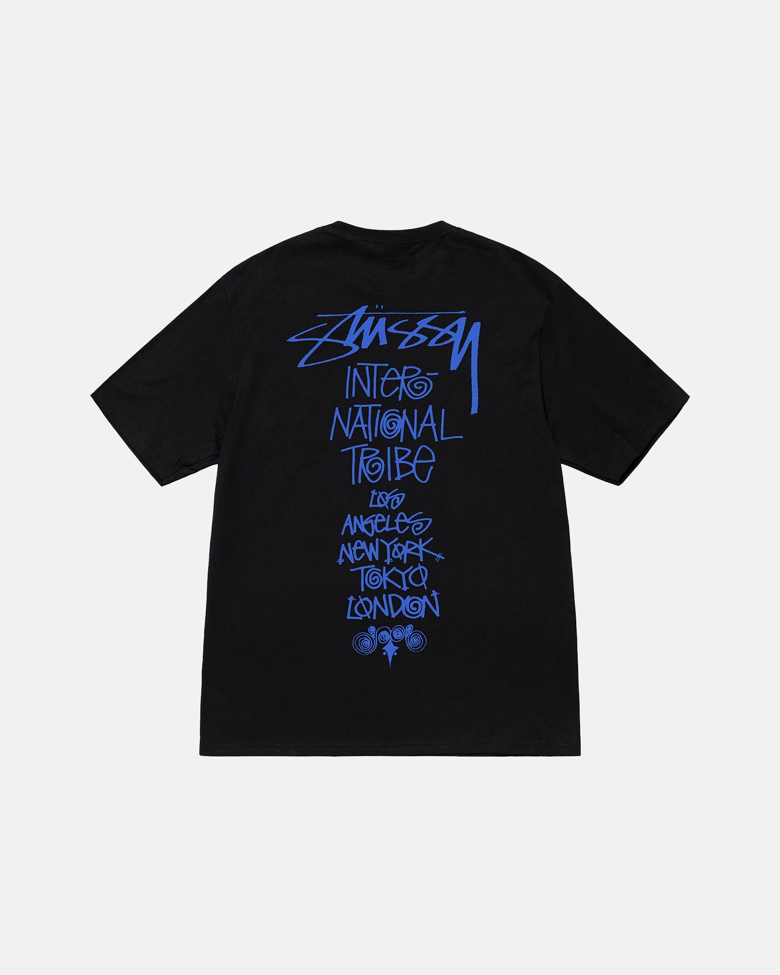 Stussy TRIBE STACK TEE BLACK L | hartwellspremium.com