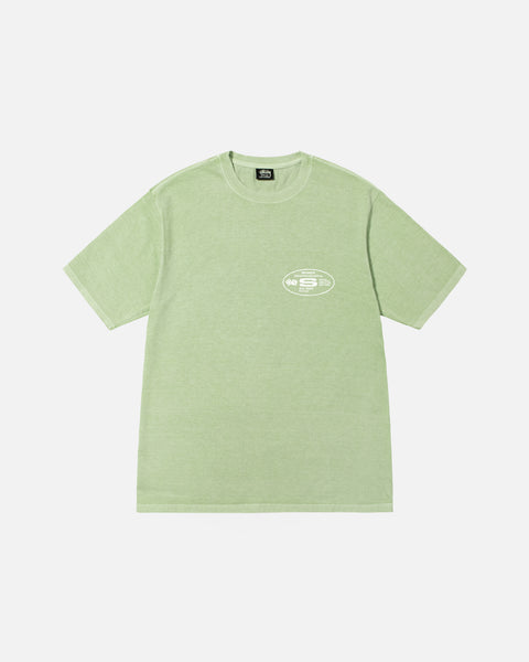 Stüssy Oval Corp. Tee Pigment Dyed Sage Shortsleeve