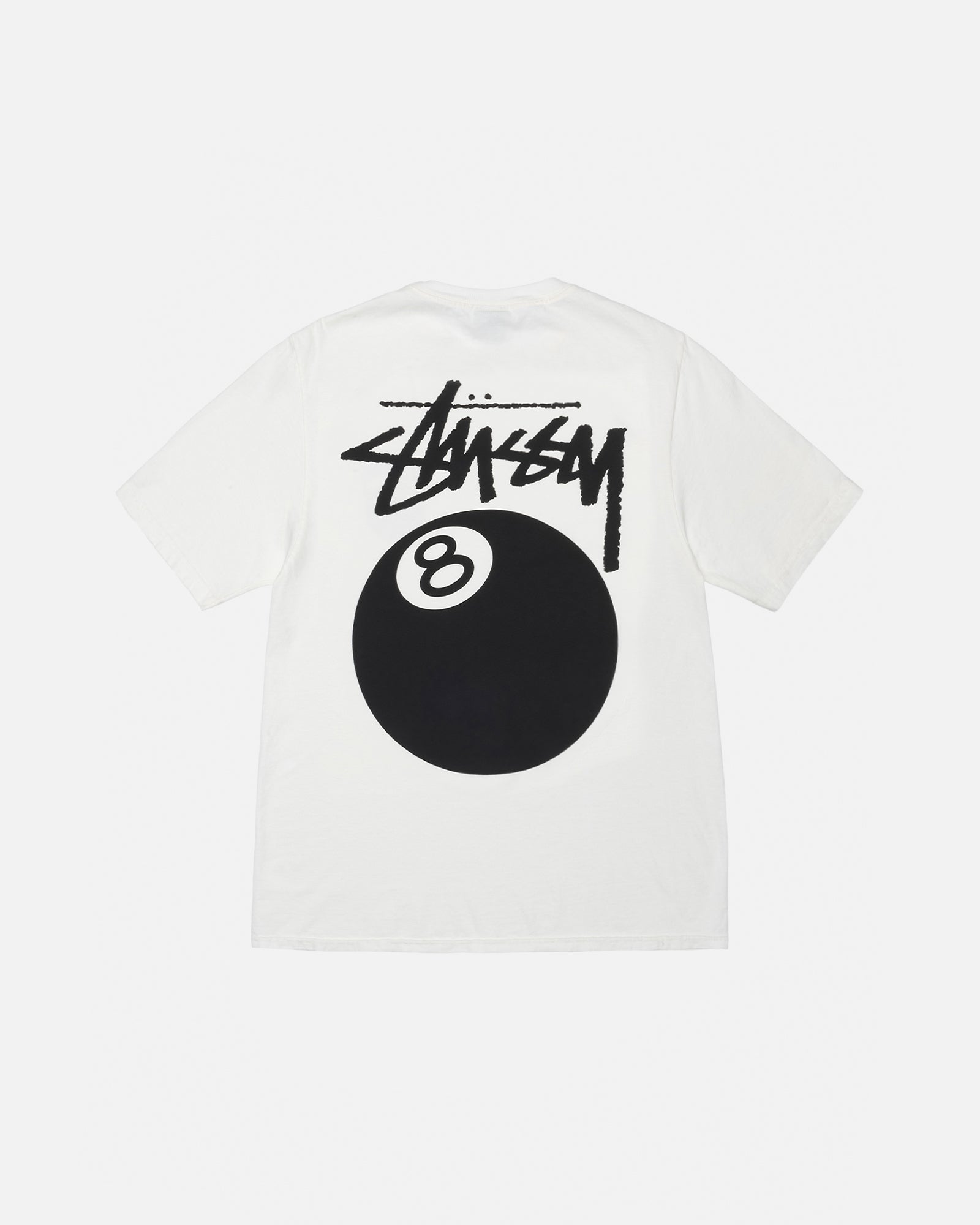 STÜSSY 8 BALL TEE PIGMENT DYED NATURAL SHORTSLEEVE