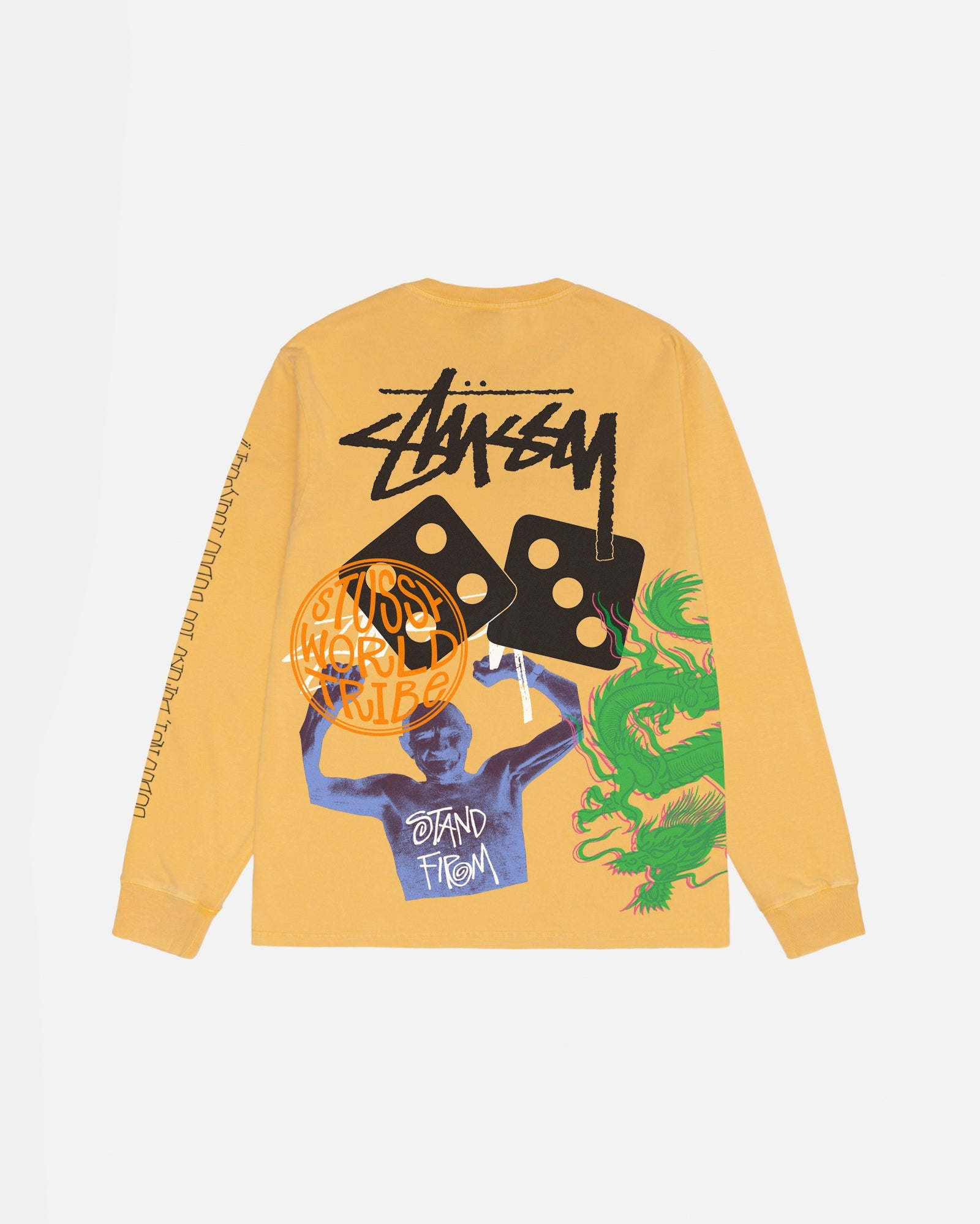 stussy STRIKE LS TEE PIGMENT DYED XXL-hybridautomotive.com