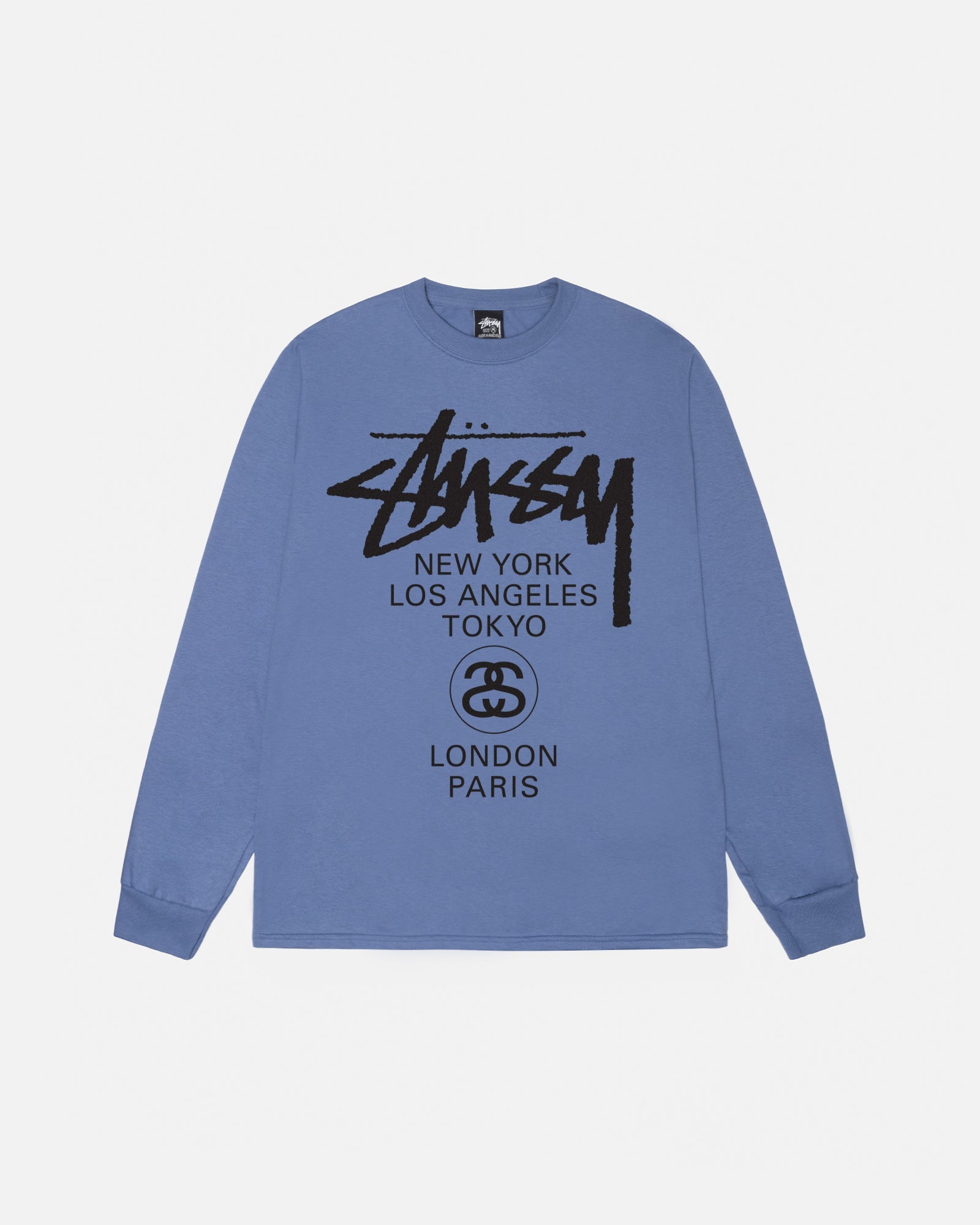 STUSSY】World Tour LS T-Shirt M - Tシャツ/カットソー(七分/長袖)
