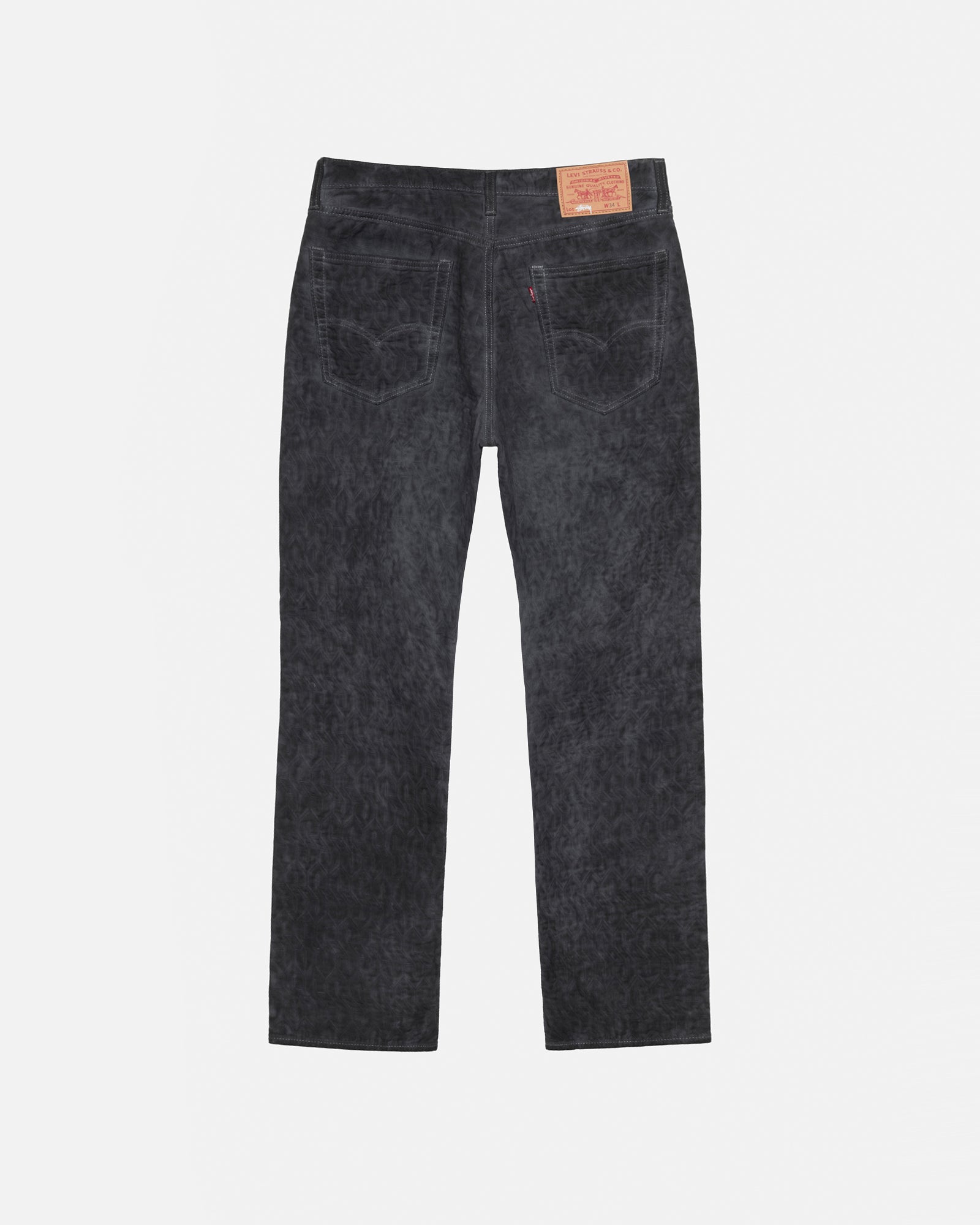 Stussy Levi's Dyed Jacquard Jeans Black